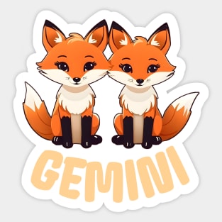 Gemini Zodiac Sign Sticker